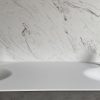 CORA Thermo Oval Front - Solid Surface wastafel Corian - HI-MACS - dubbel