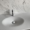 CORA Thermo Oval Front - Solid Surface wastafel Corian - HI-MACS - topview
