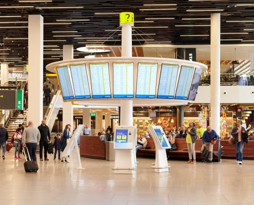 Schiphol HI-MACS informatiezuilen - CORA Projects