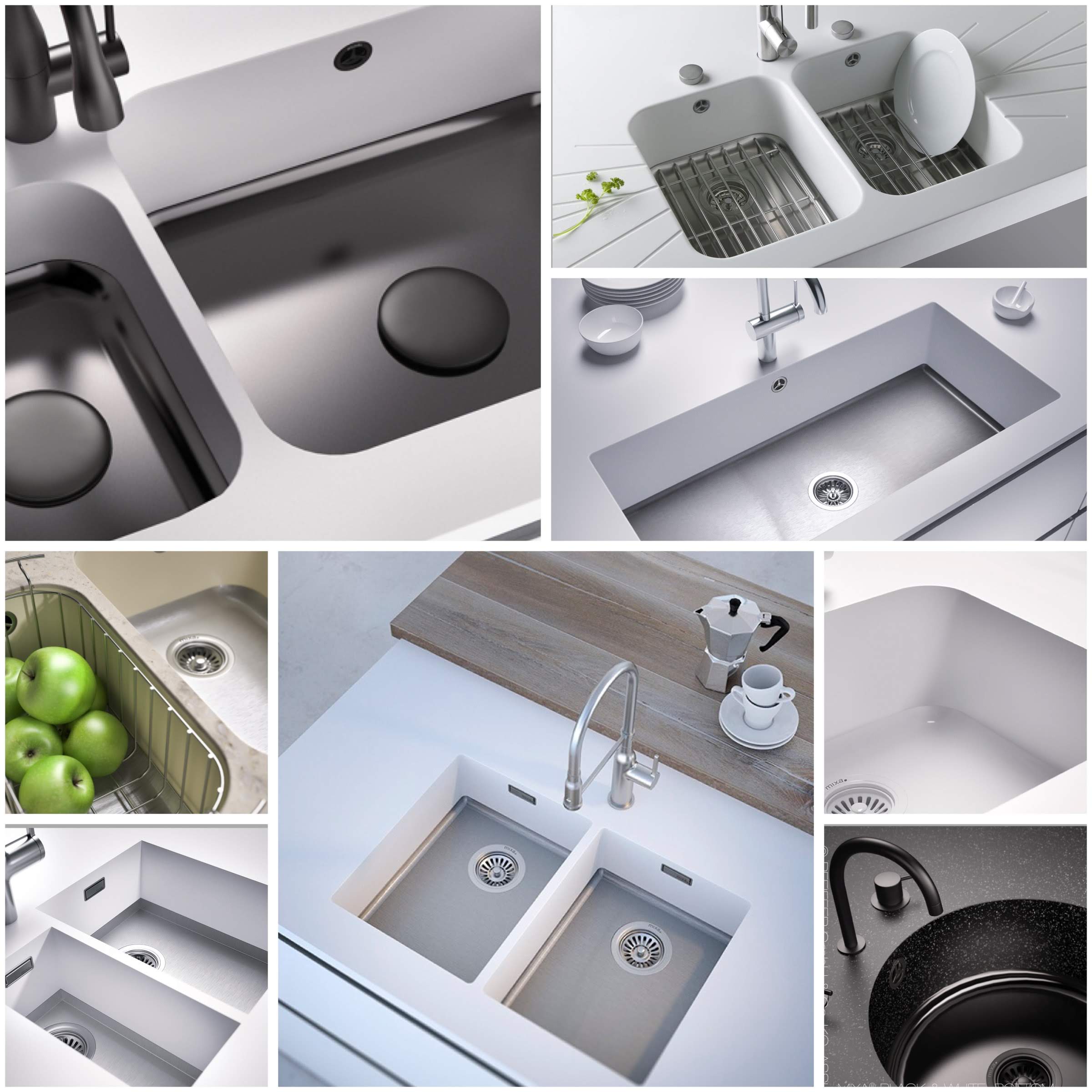 Official dealer Mixa kitchen sinks Cora Techniek