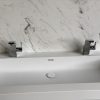 Creato Rectangle XL - CORA Carrara Cremo achterwand - dubbel