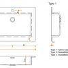Solid Surface wastafelblad op maat - CORA Creato Rectangle dubbel