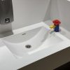 Project wereldhave toiletruimtes - HI-MACS maatwerk wastafels kinderen 3 - Solid Surface wasbak Incollato Wave