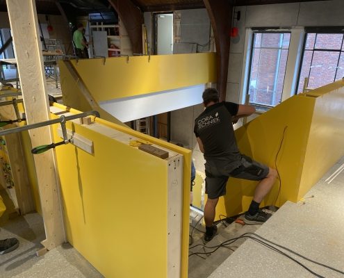 CORA Projects - McDonalds CNSTRCT Corian trap Imperial Yellow6